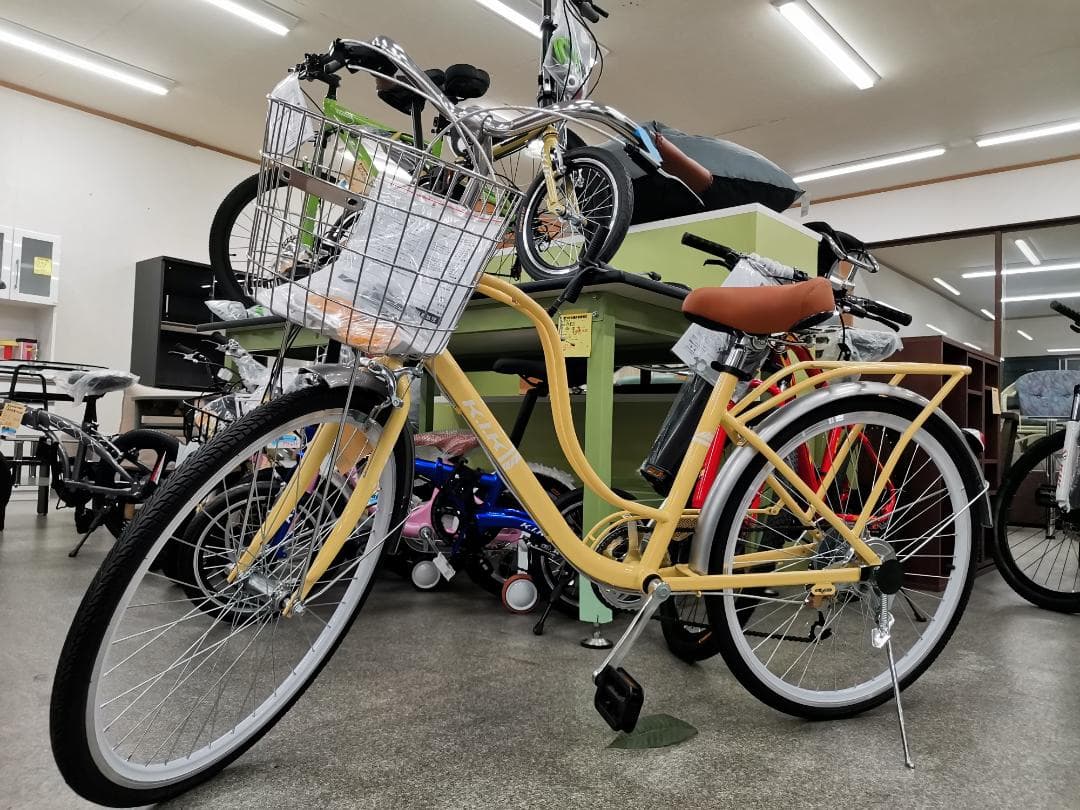 年末セール 超お得 新品KF24 自転車 シティサイクル シマノ製7段7