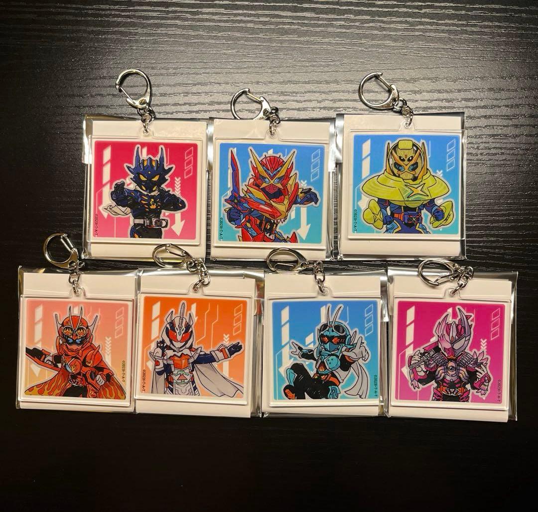 未使用 仮面ライダーガッチャード アクリルキーホルダー グラフアート全7種コンプ