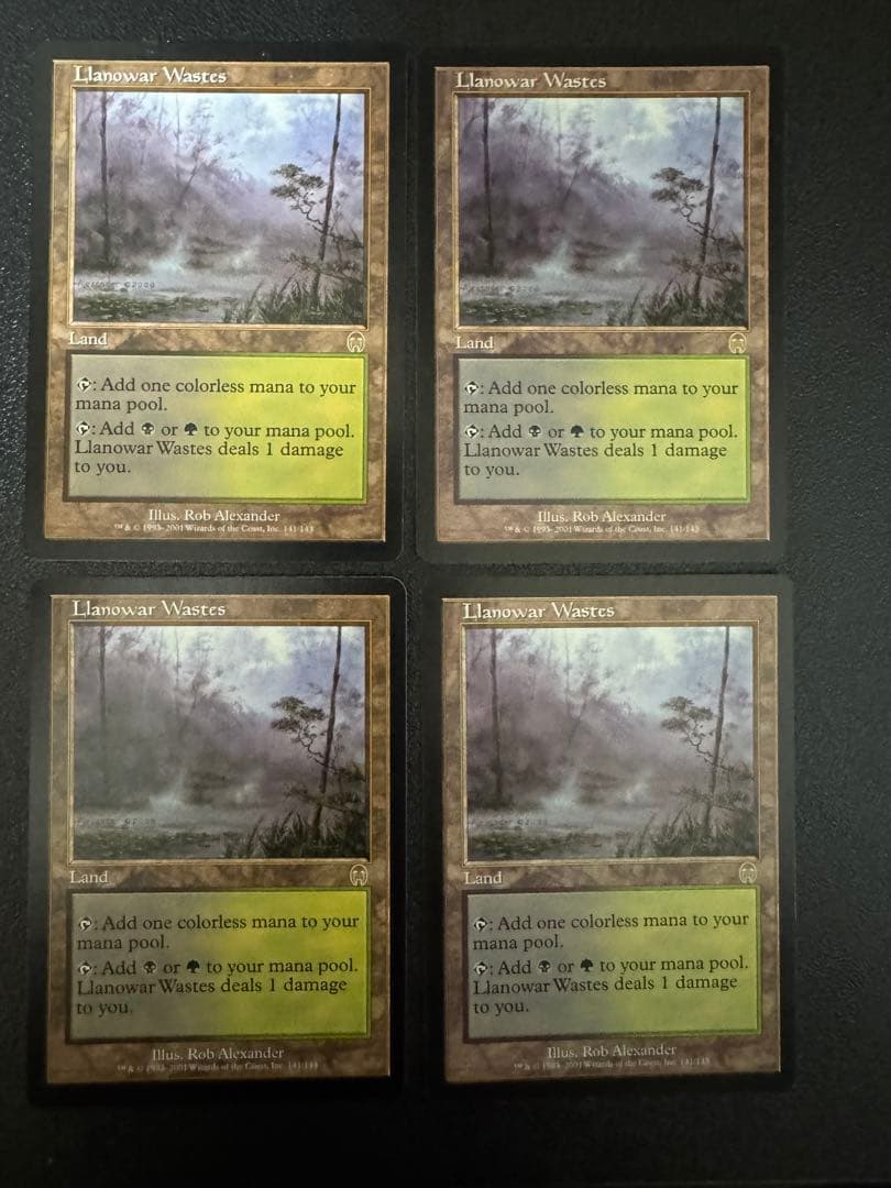 【MTG】ラノワールの荒原/Llanowar Wastes 4枚セット