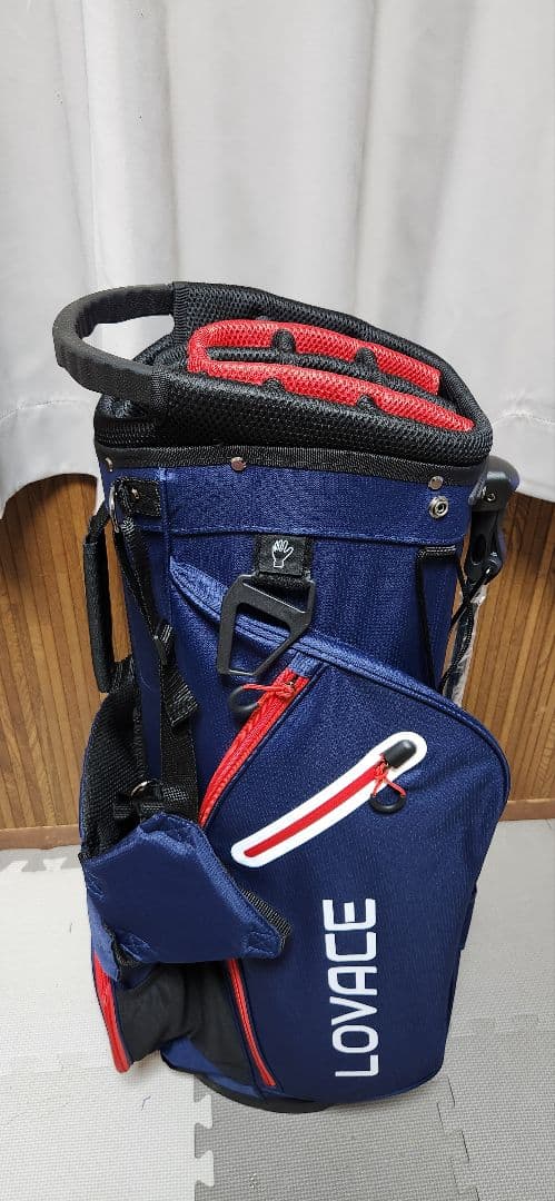 【新品未使用】14分割 LOVACE ネイビー キャディバッグ