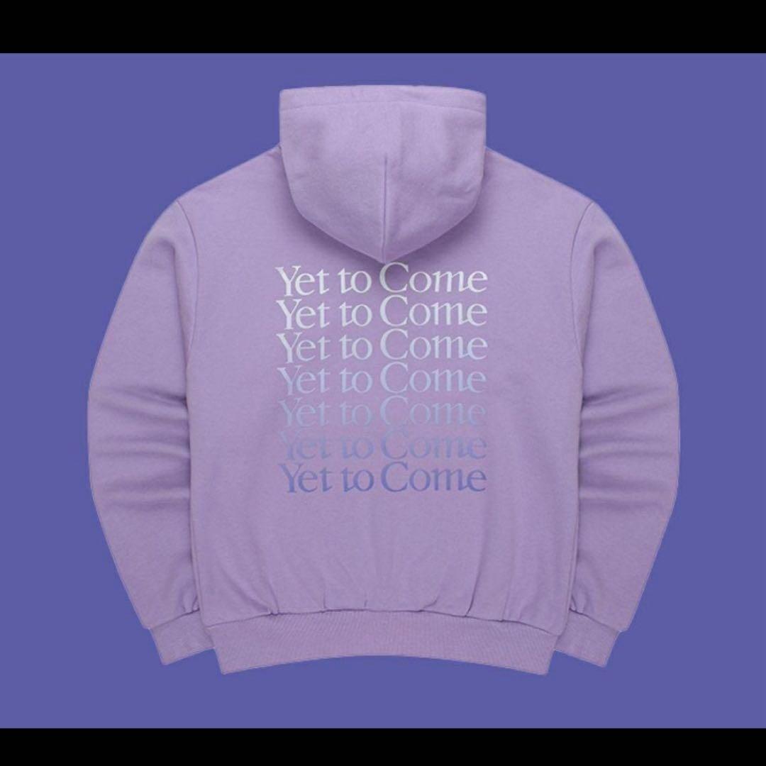 BTS 釜山コン Yet to Come ラベンダー プフード パーカー　L