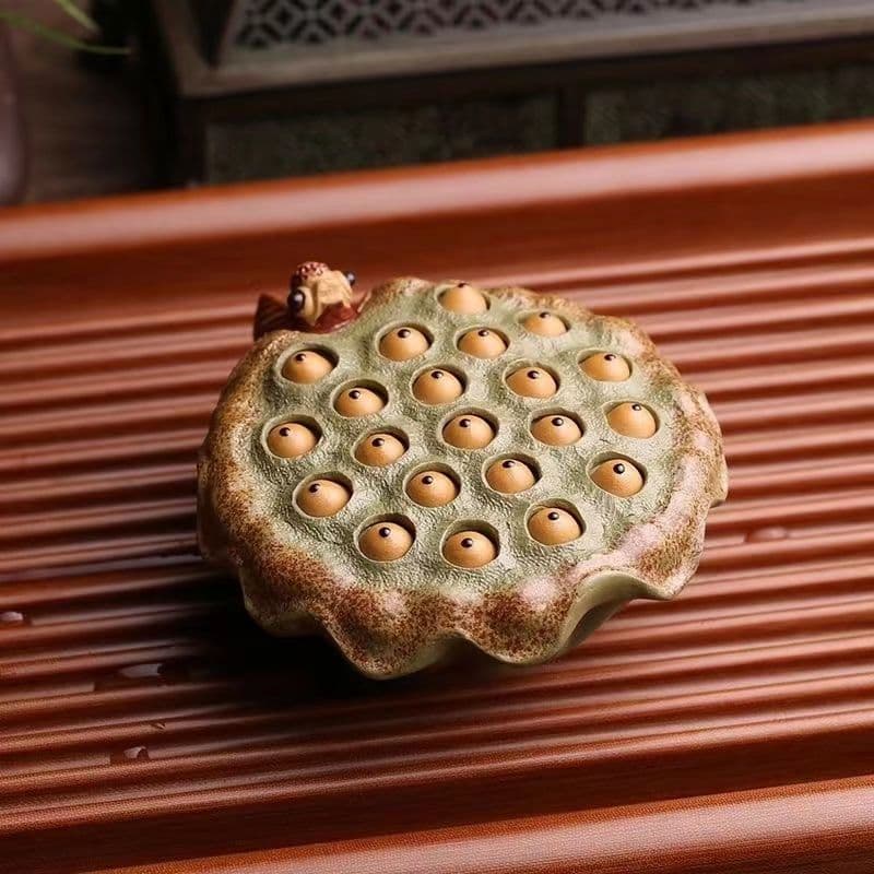 金魚莲蓬紫砂  茶道具      香道具   装飾品   工芸品 美術品 置物