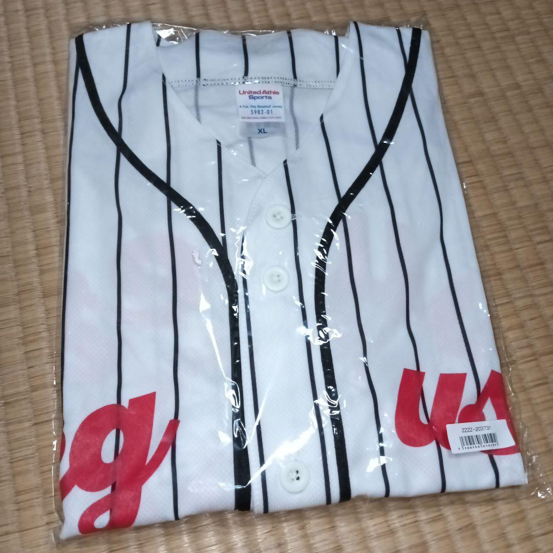ねぐせ。 スーパー愛し隊！ユニフォーム XLサイズ ベースボールTシャツ