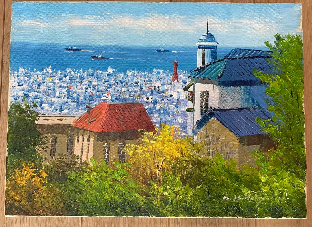 小林　幸三作　『神戸風景』　油彩画