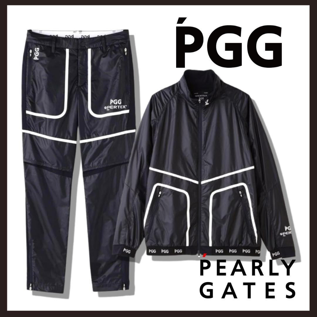 ○★新品 未使用 PGG パーリーゲイツ パーテックス セットアップ ネイビーM