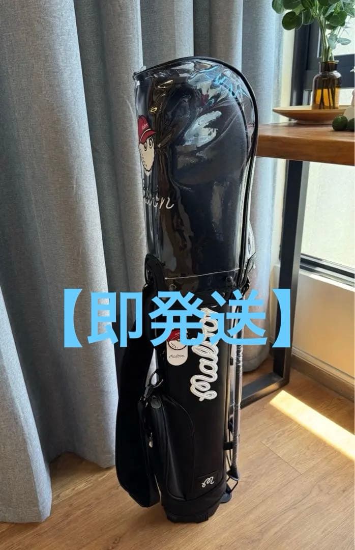 マルボン ゴルフmalbon golf キャディバッグ 男女兼用3分割 ブラック