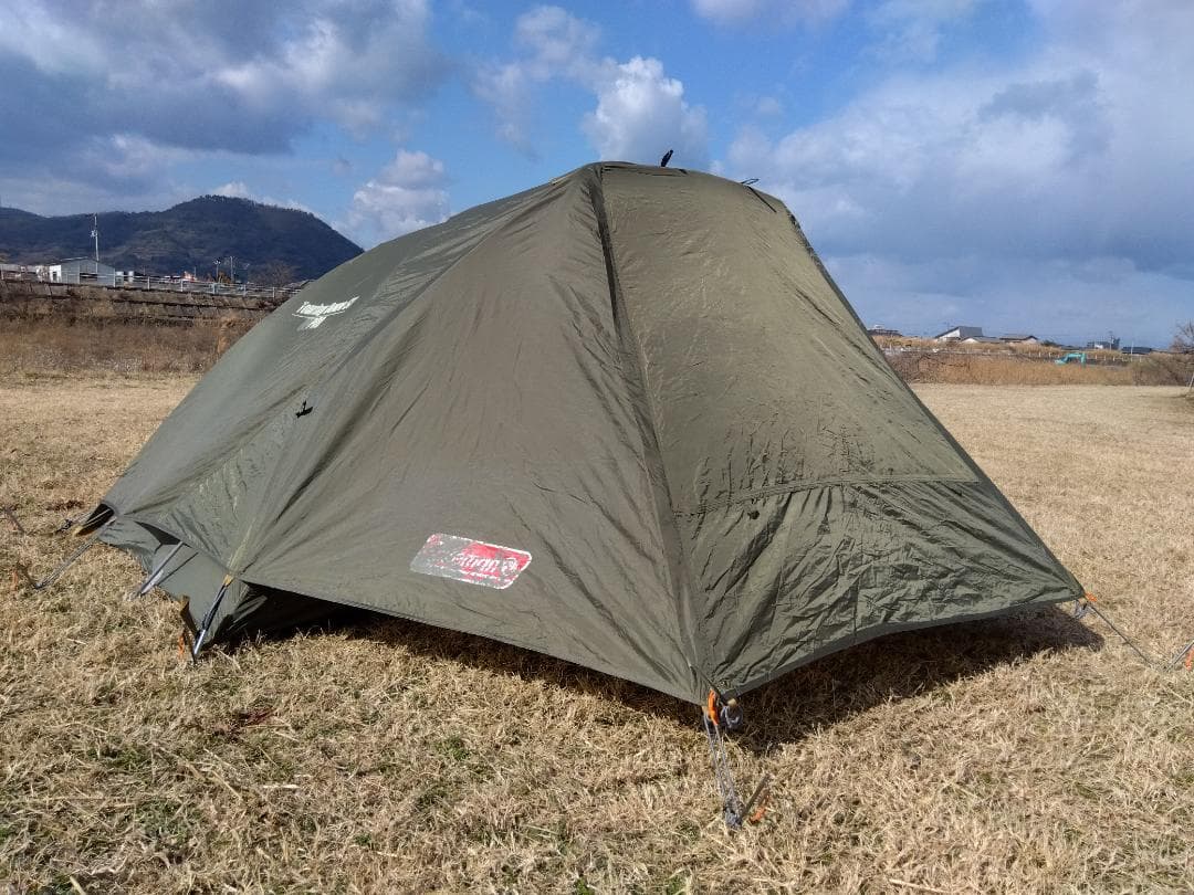 限定オリーブ☆庇ポール付☆コールマン☆ツーリングドームSTテント☆Coleman