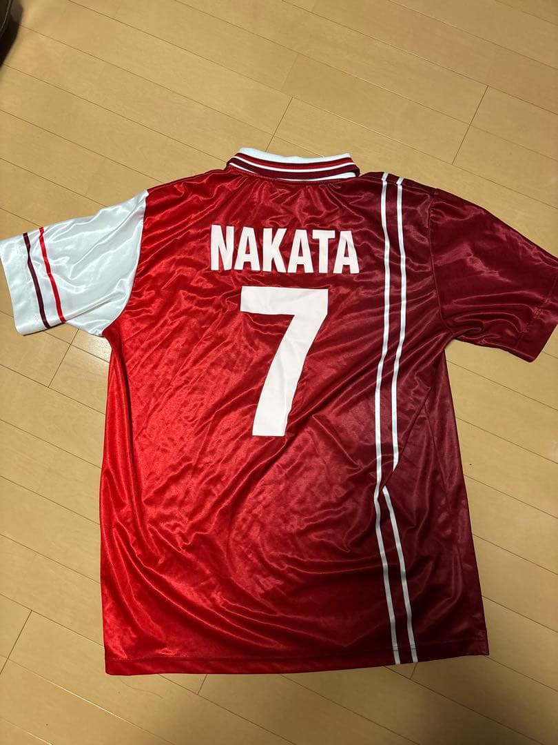 貴重✨ペルージャ 98-99 中田英寿 #7 ユニフォーム 赤 XL イタリア製