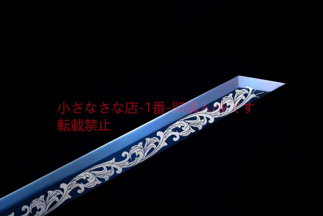 【黒金古刀花無欠】  古兵器 武具 刀装具 日本刀 模造刀 居合刀