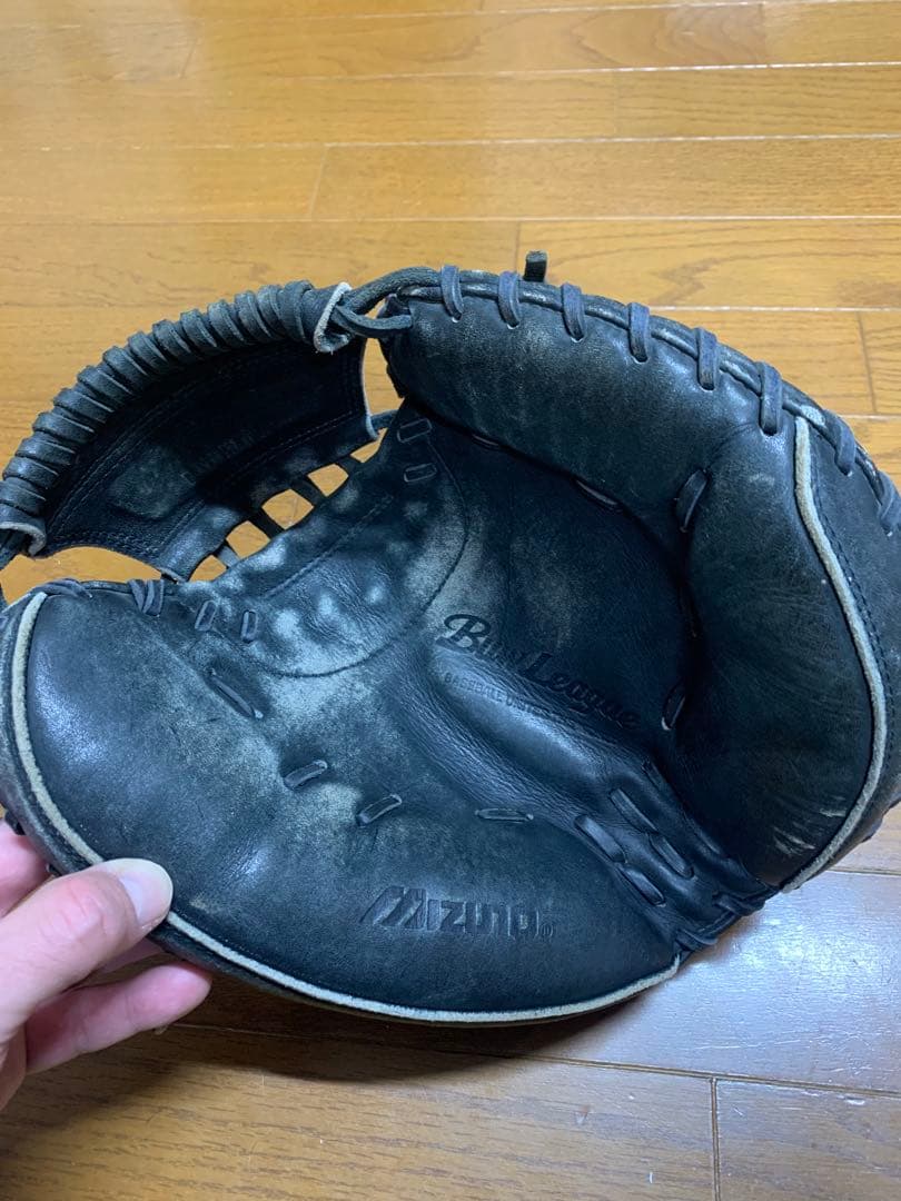 ミズノ　ビューリーグ　キャッチャーミット　青ビュー