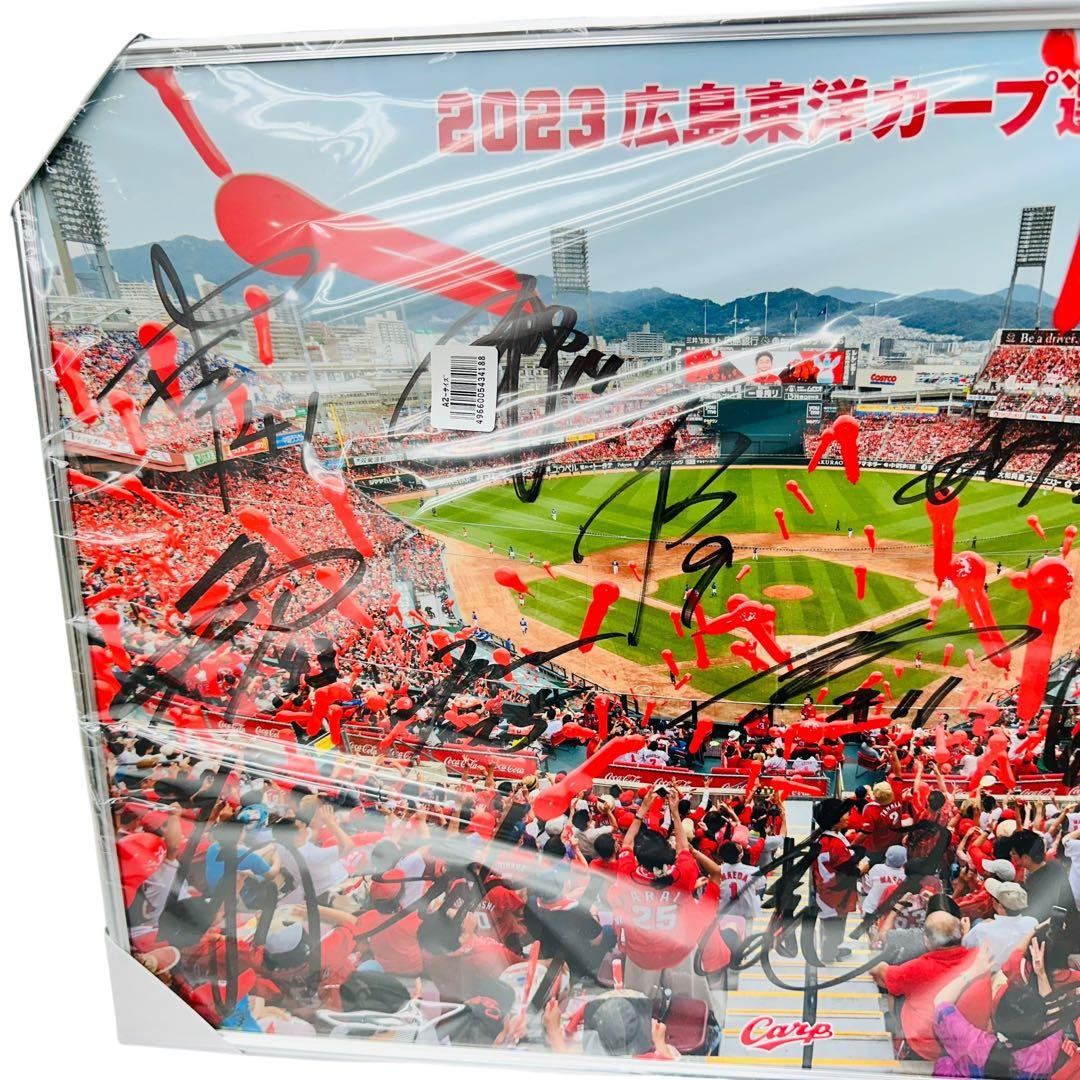 非売品 2023年 広島東洋カープ 選手会 直筆サイン パネル 寄せ書き