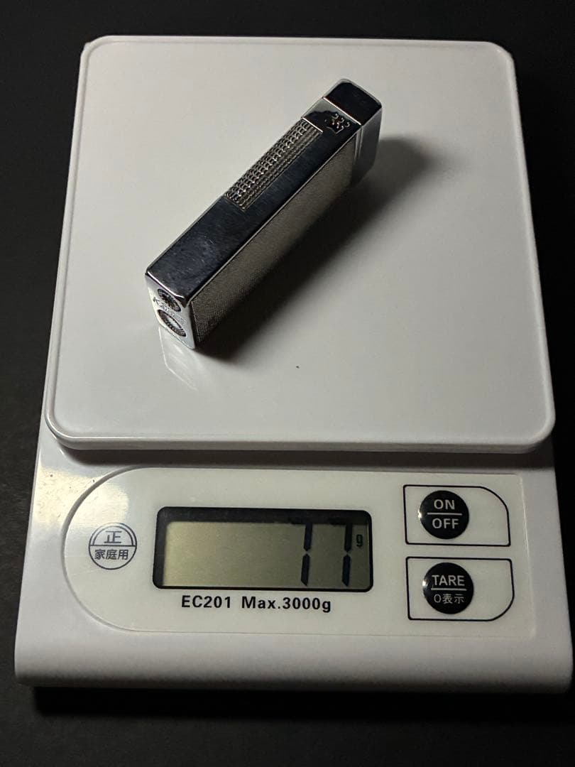 Crown Kaiser純銀製ライター コンパクト ヴィンテージシルバーケース付