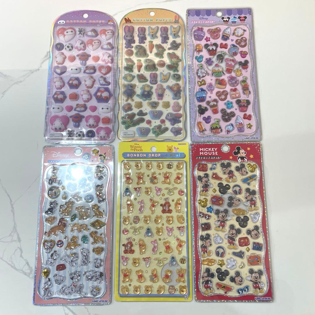 【正規品】ディズニーボンボンドロップシール6点セット