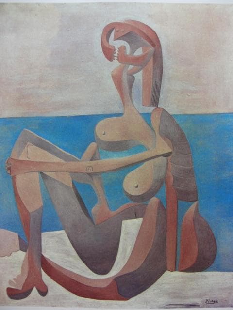 パブロ・ピカソ、Seated Bather、希少な画集より