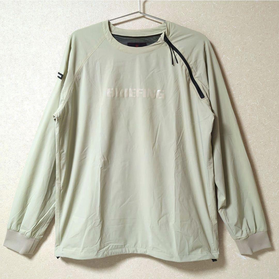 ブリーフィング　WINDPULLOVER ゴルフウェア　ベージュ　サイズL