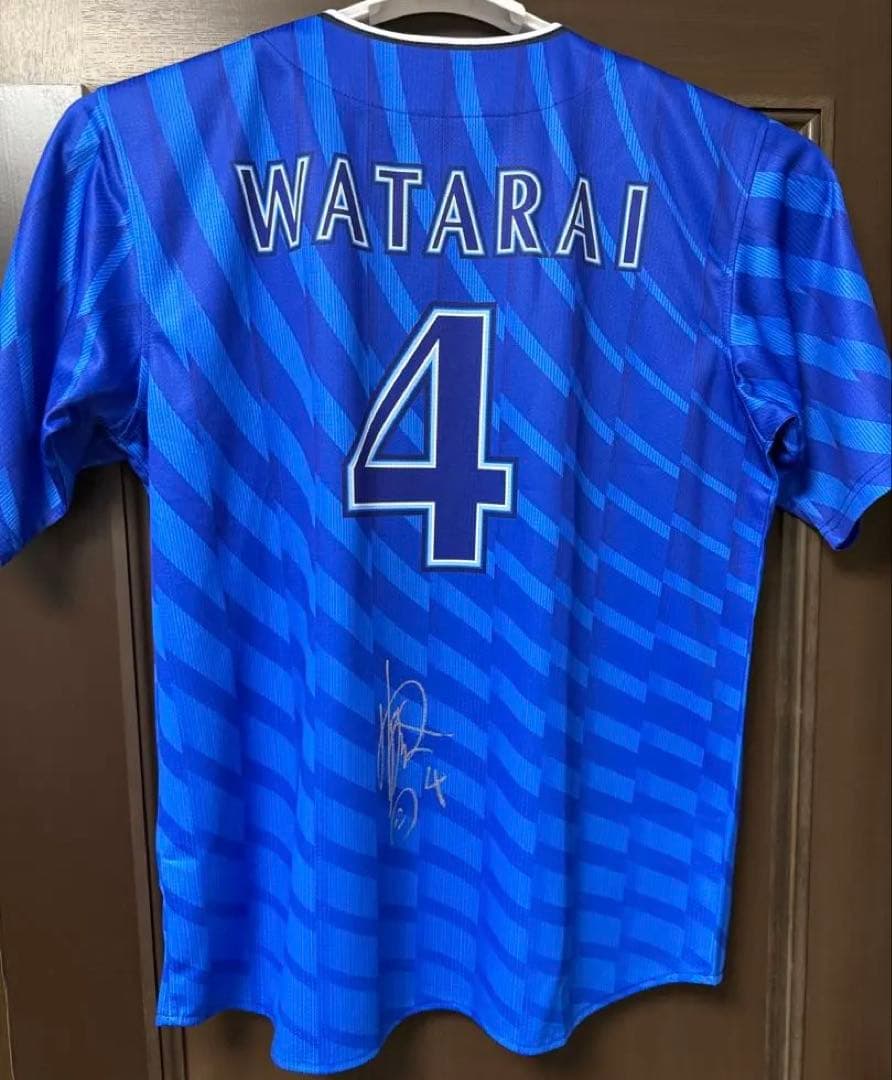 Lサイズ 新品 DeNA 度会 選手 サイン入り レプリカユニフォーム ビジター