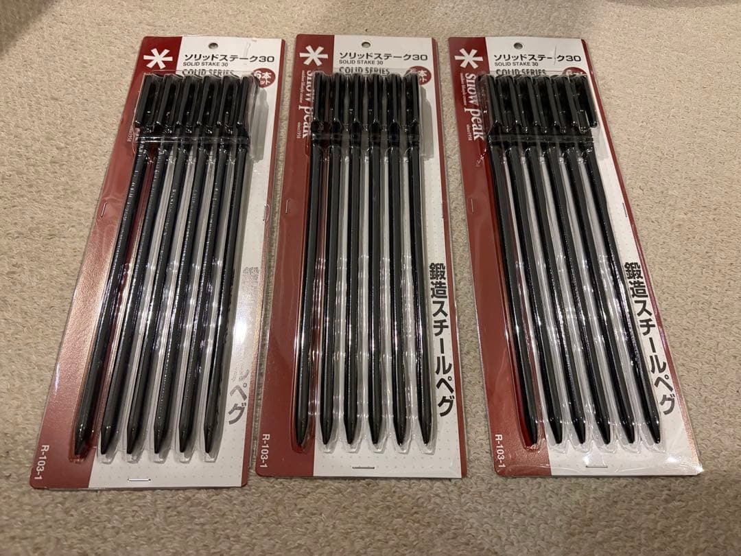 【新品】スノーピーク ソリッドステーク30 18本 送料込★ peak★