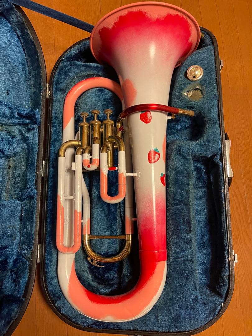 。。YAMAHA YEP-201 B♭管を「いちごパフェ」。