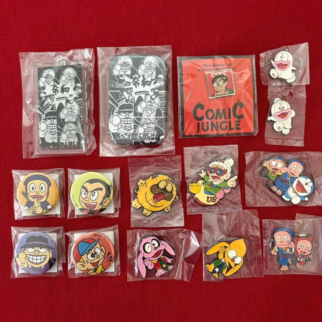藤子不二雄 ドラえもん オバケのQ太郎 ハットリくん パーマン バッジ セット