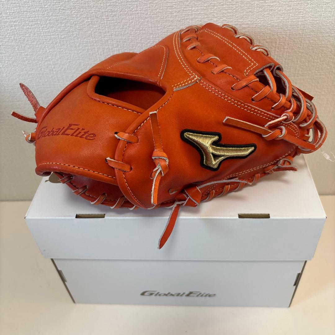 ミズノ　硬式用　キャッチャーミット　定価63,800円　高校野球対応　號