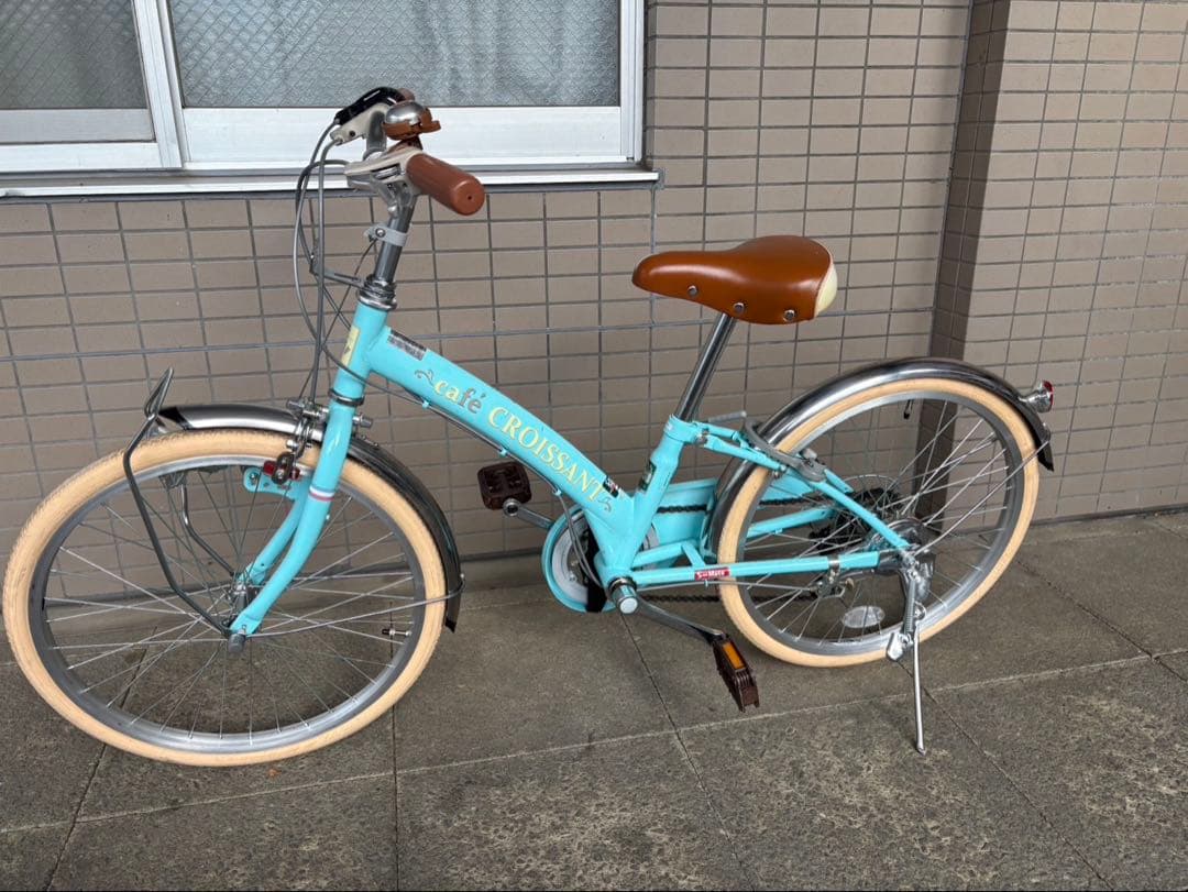 【美品】レトロデザイン子供用自転車 20インチ Café Croissant