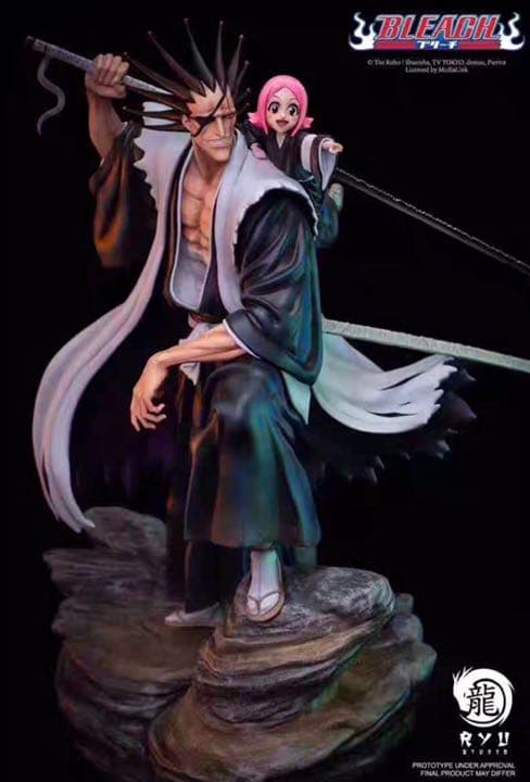 BLEACH  黒衣少年図 更木剣八 ガレージキット ガレキ スタチュー⑤
