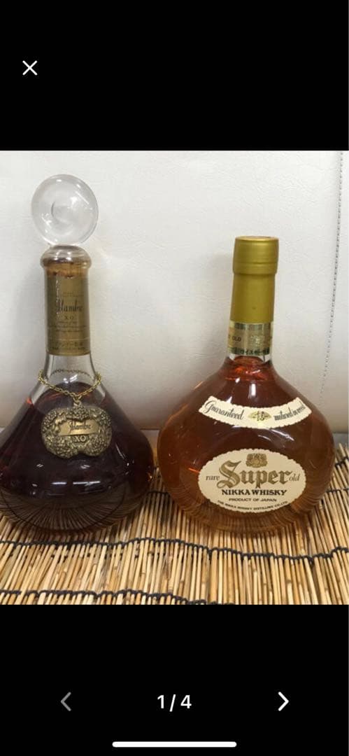 50年前の　ニッカウヰスキー＆　珍品ニッカブランデーアランビックＸＯ