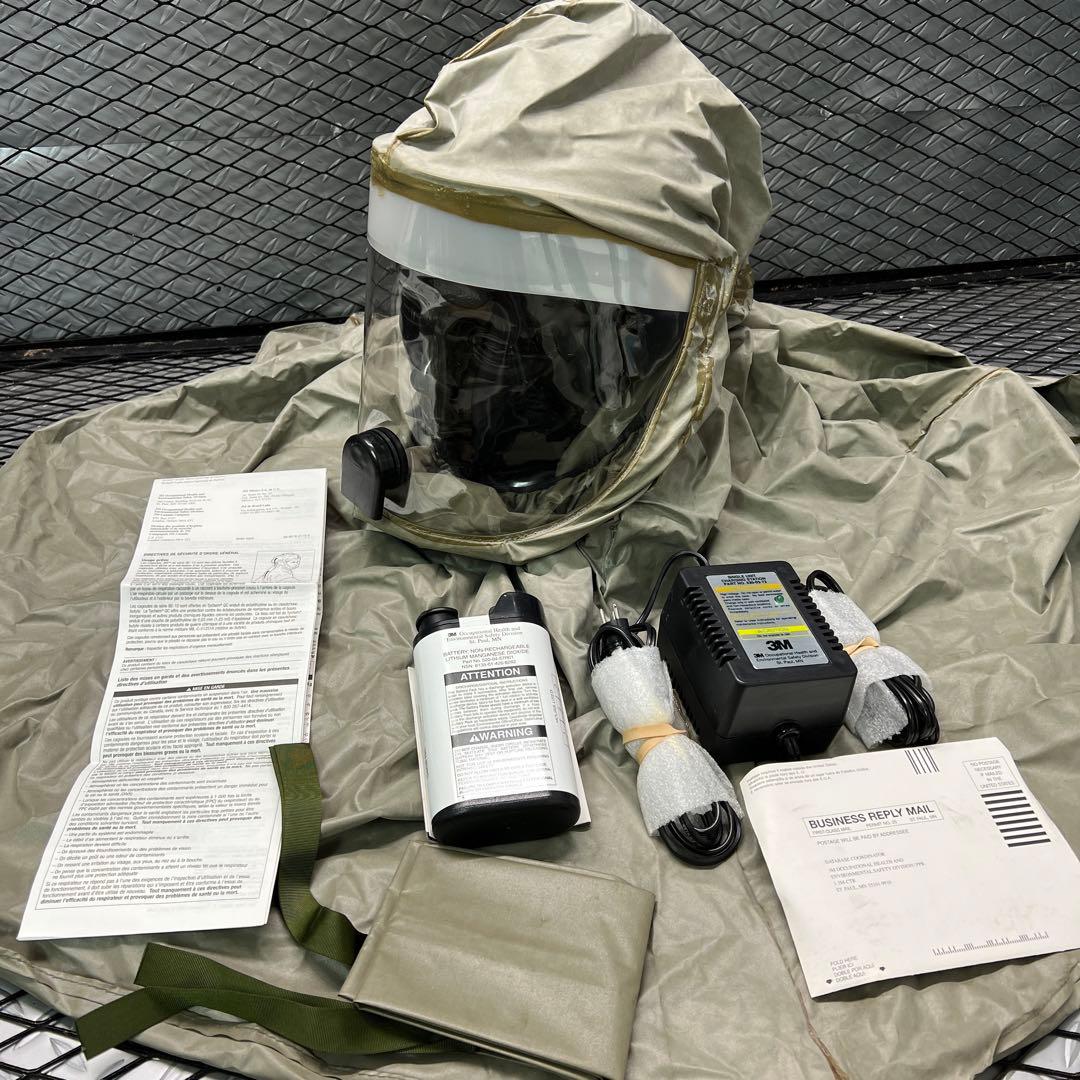 米軍実物 放出品 バーサフロー 防護マスク 保護具　電動ファン式