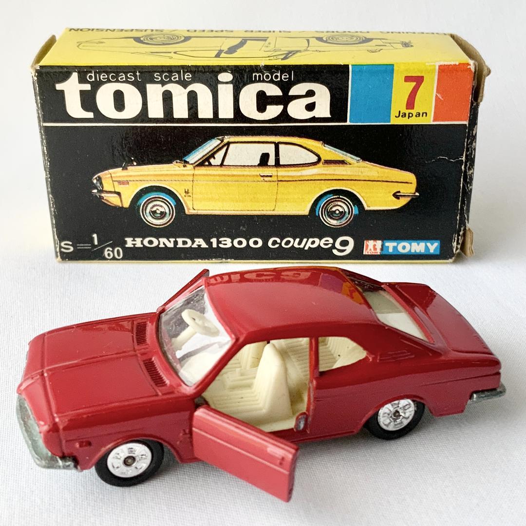 トミカ ホンダ1300 クーペ9 赤 箱付き 日本製 S=1/60 当時物