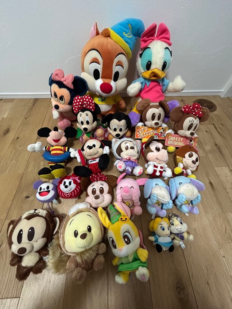 ディズニーキャラクター ぬいぐるみ レトロ