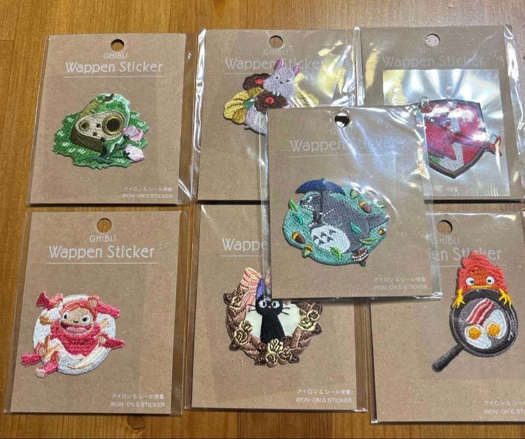 ジブリパークオリジナル　2月限定特価　刺繍ワッペン　7種セット