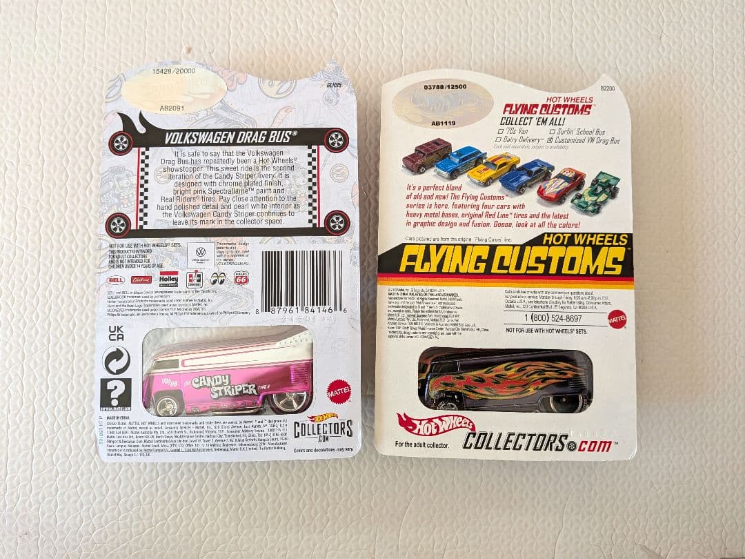 ホットウィール フォルクスワーゲン Candy Striper　ドラッグバス2台