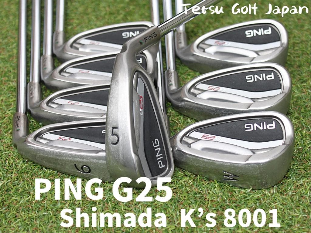 ピン G25 島田ゴルフ K's 8001 Ｓ相当 5-ＳＷ 8本 レアスペック