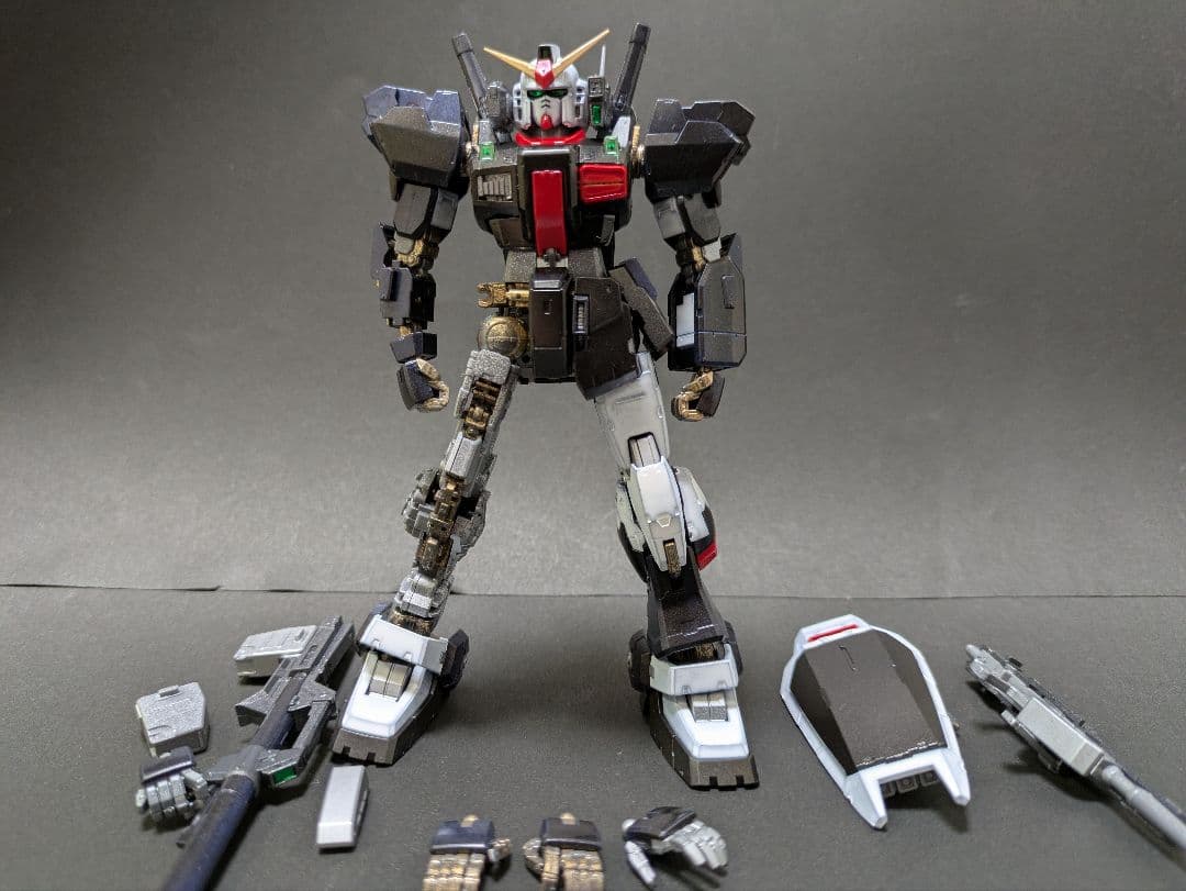 RG　ガンダムマークII　ロールアウト前風　塗装済　外装パーツ付属