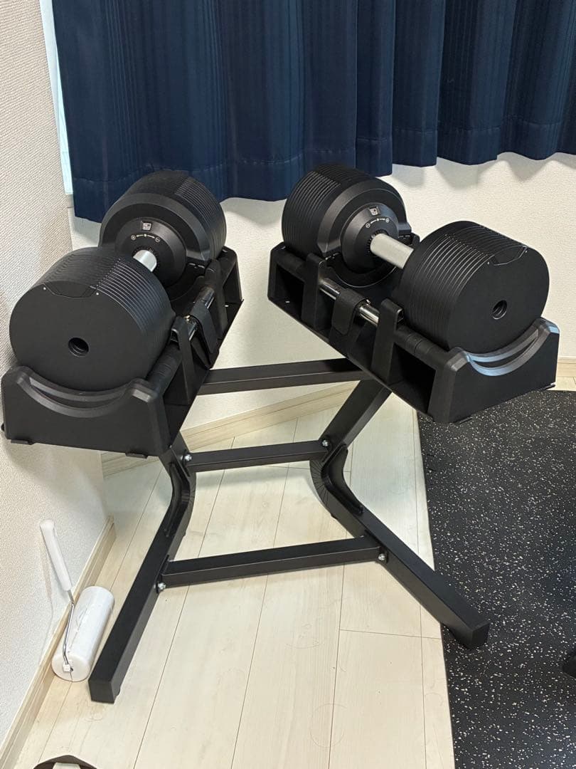 （金子）PROVERBELL 41.5kg2個（スタンド付き）、ベンチ
