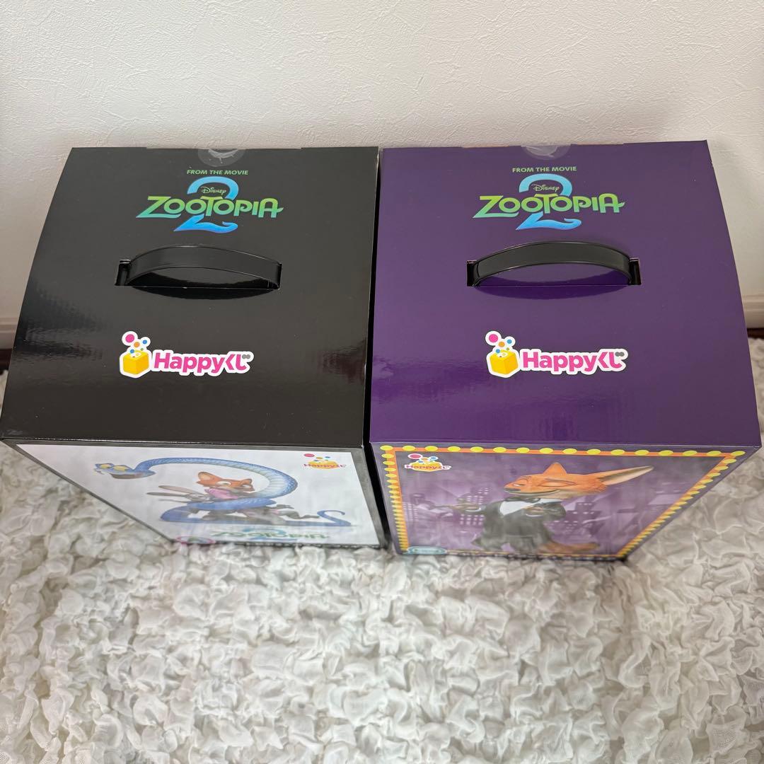 ズートピア 2 ハッピーくじ ラストワン　A賞　ポスターフィギュア　セット