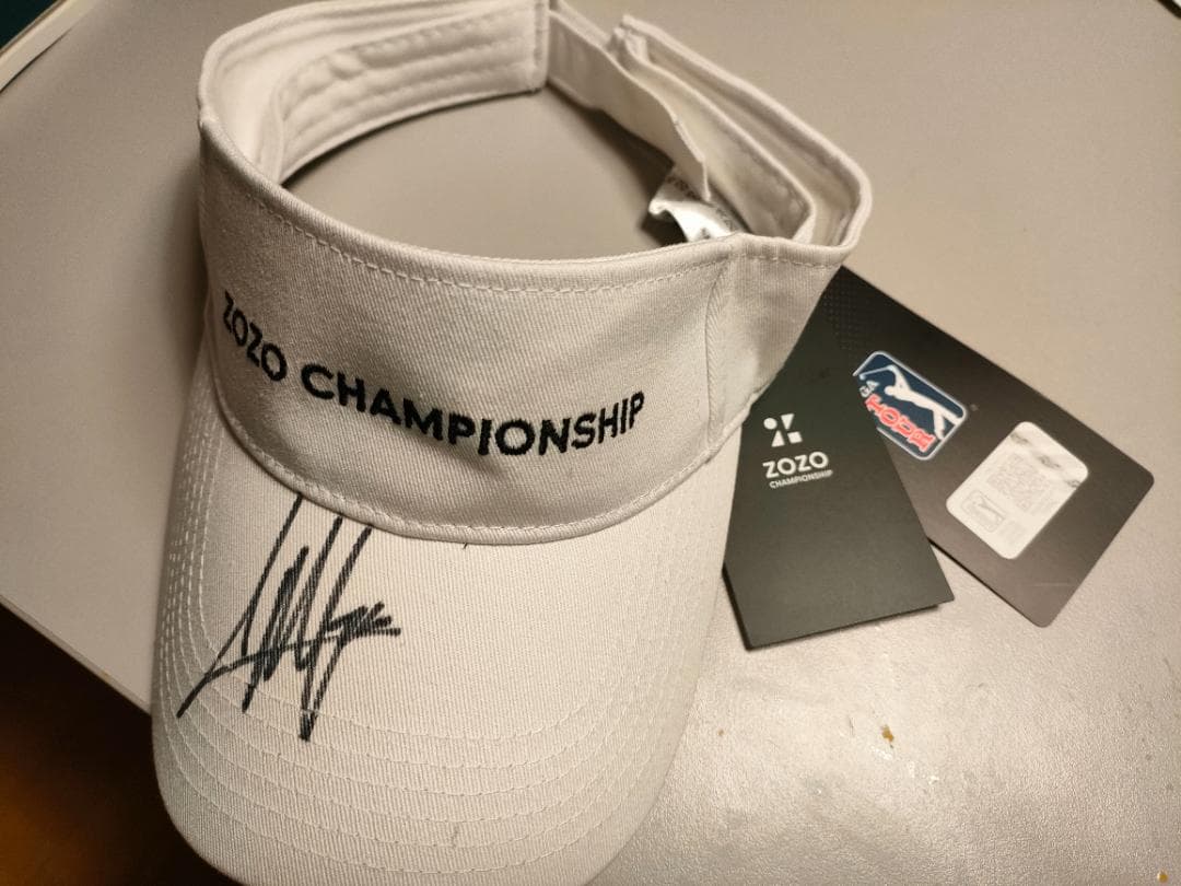 2024年 ZOZO CHAMPIONSHIP サイン入りバイザー