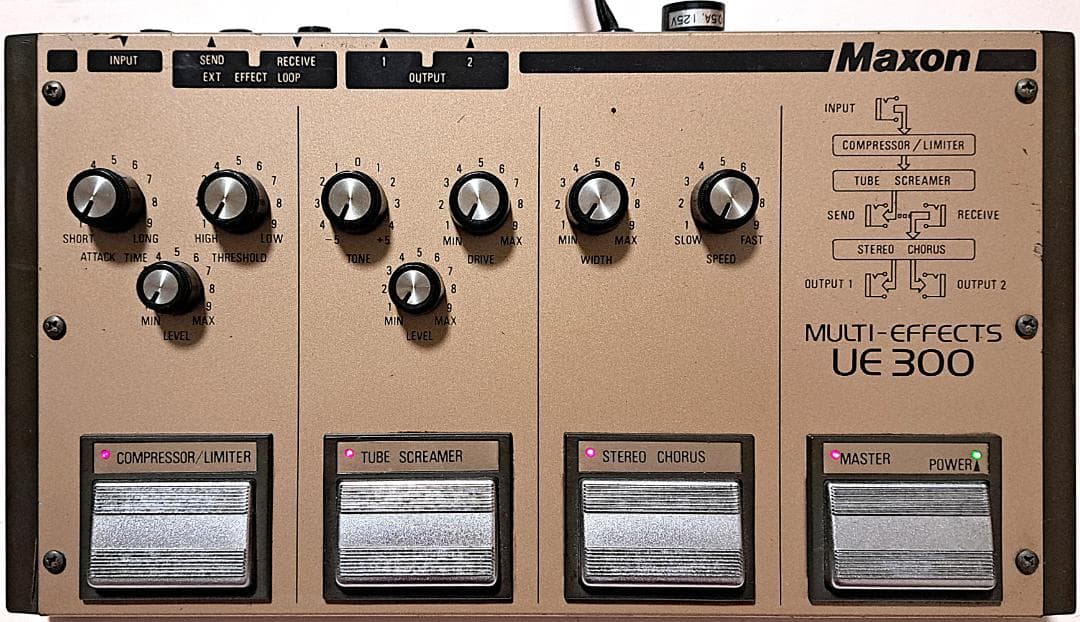 ■MAXON UE300 TS-9搭載 アナログマルチエフェクター マクソン