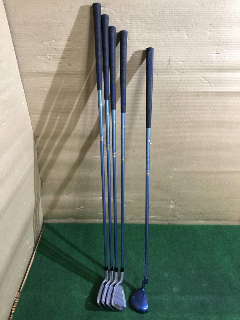 レディース向け「右打ち用」H・L 中古ゴルフクラブハーフセット☆7本組