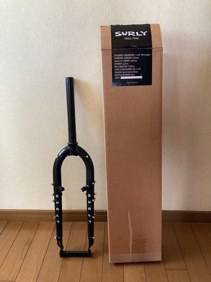 surly troll フロントフォーク ブルーラグ サーリー クロモリ サルサ