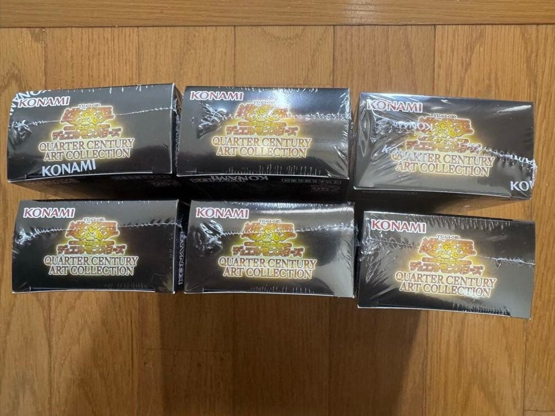 新品シュリンク付　遊戯王クォーターセンチュリーアートコレクション6BOXセット