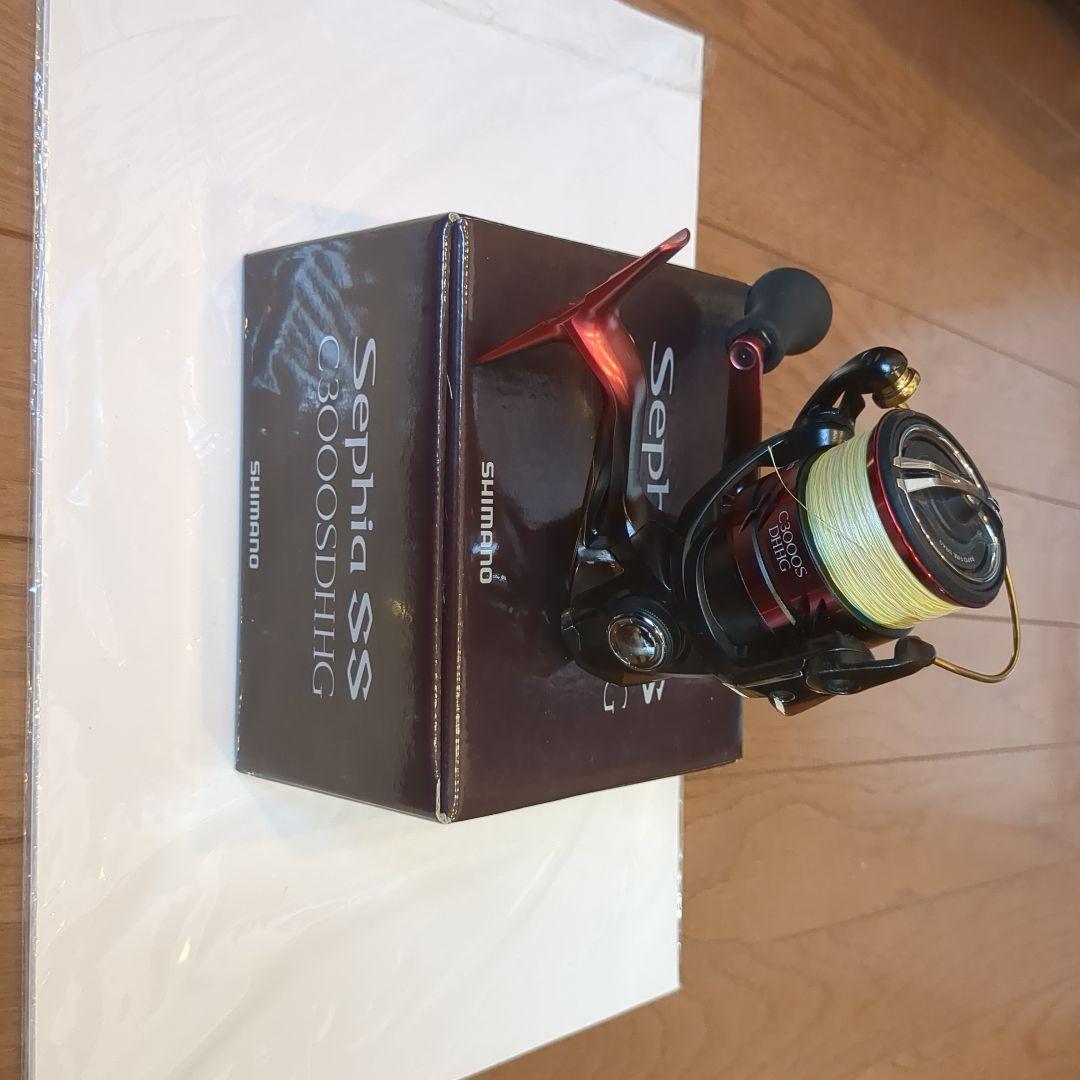 19 シマノ セフィア SS C3000SDHHG ダブルハンドル ライン付き
