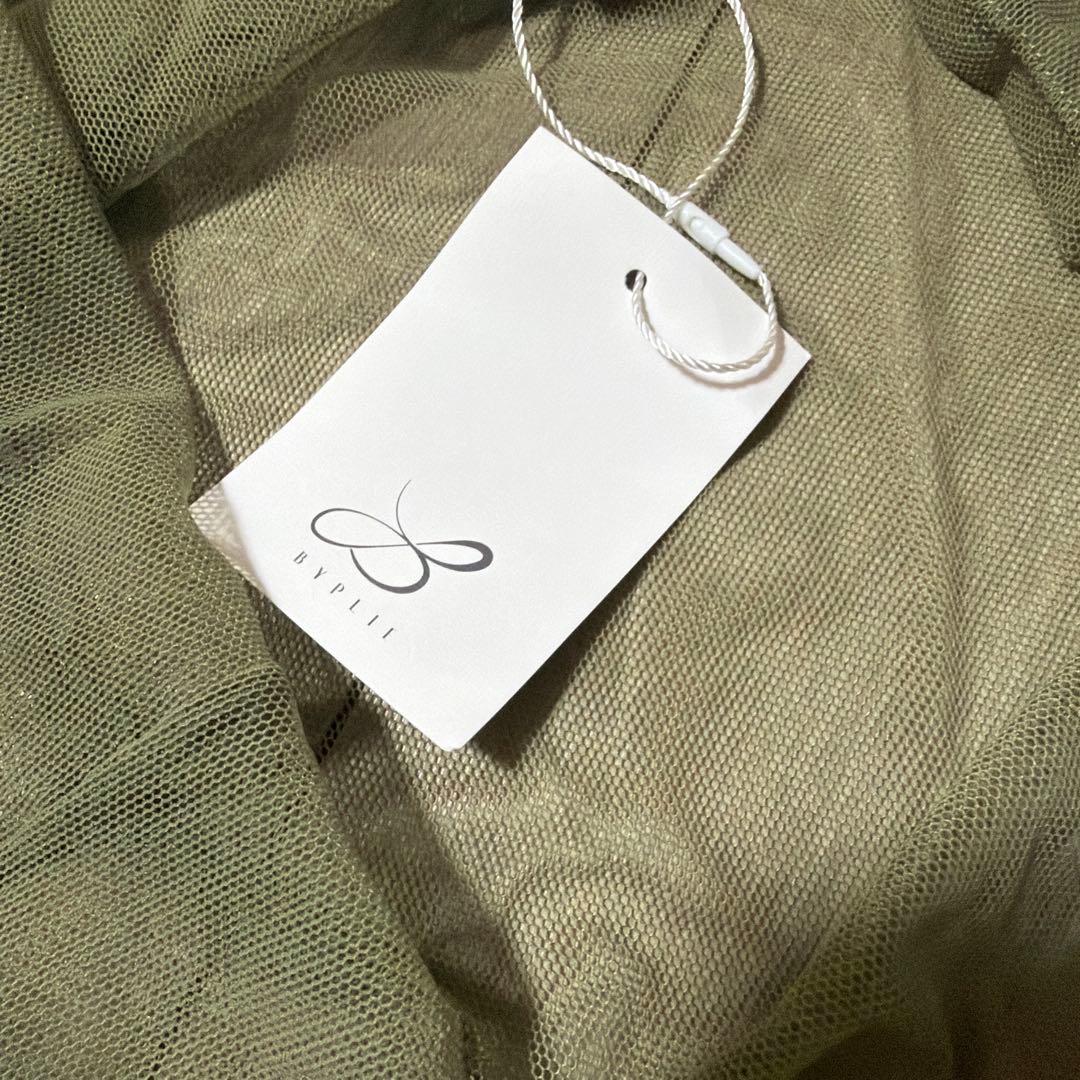 新品　バイプリエ　メッシュシュラグ　カーキ