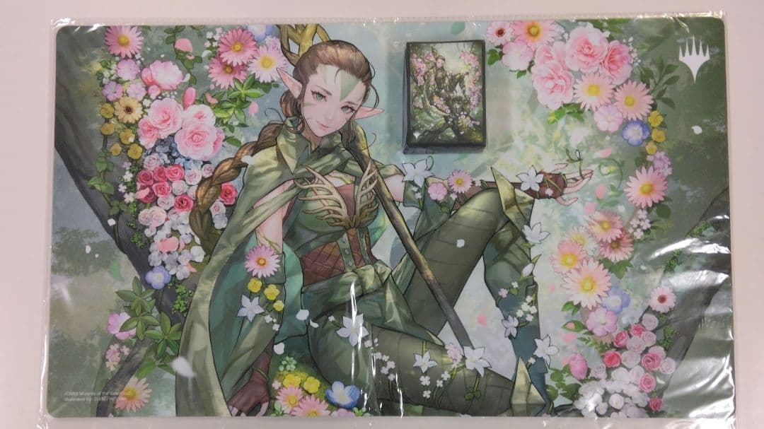 MTG　復活した精霊信者、ニッサ　GWスタンダード　プレイマット　スリーブ　⑤