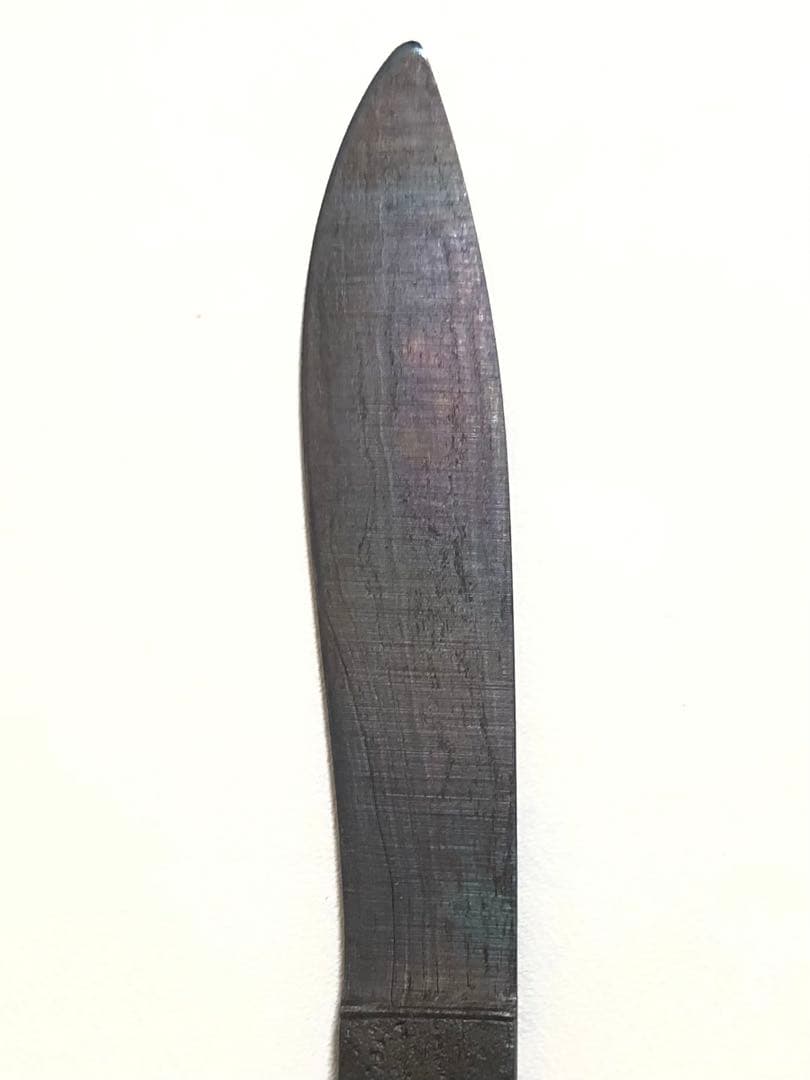 玉鋼 ペーパーナイフ 三上貞直 無鑑査 刀匠 刀 日本刀 たたら製鉄 安芸國