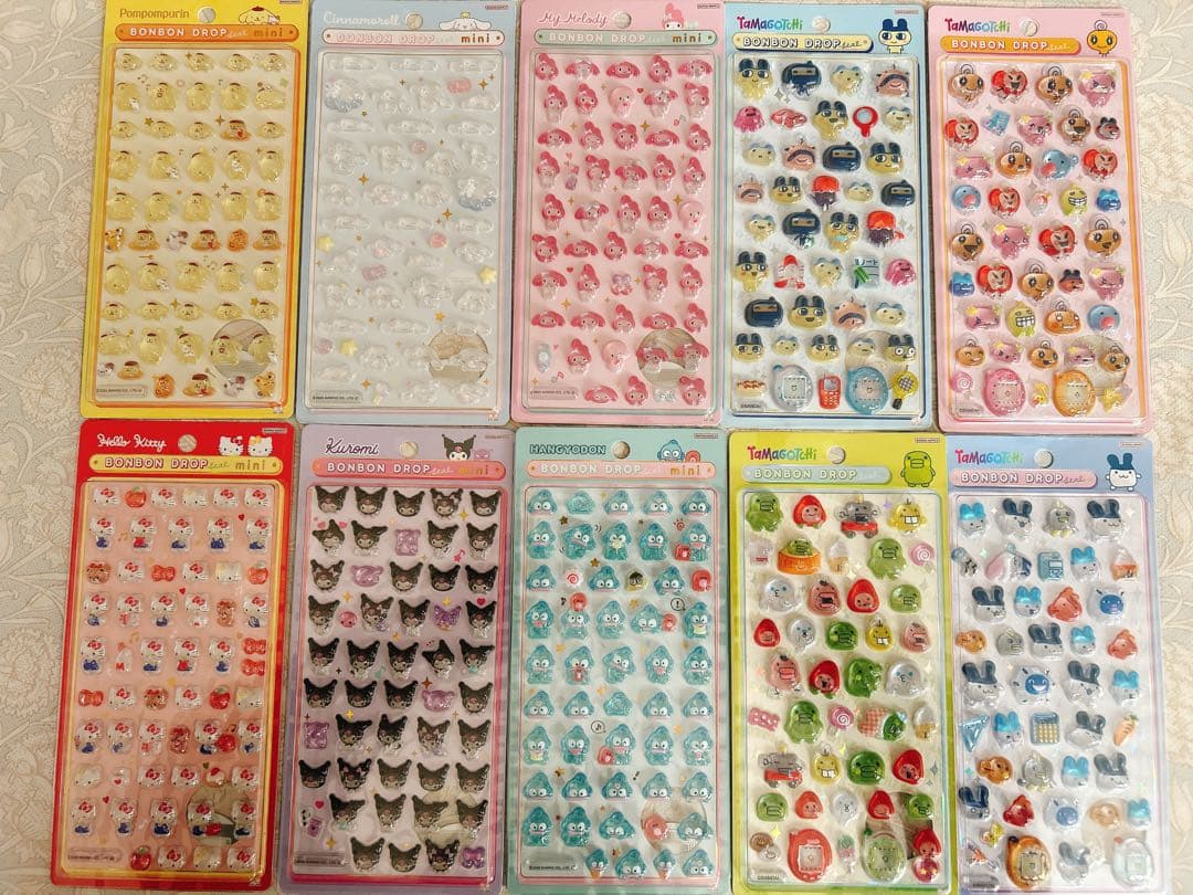 お値下げ【正規品】ボンボンドロップシール10枚セット　サンリオ　たまごっち
