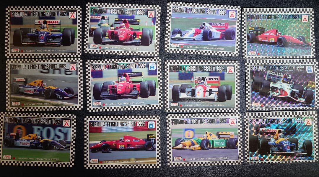 アマダ F1 FIGHTING SPIRIT 1992 12枚セット リフラクタ