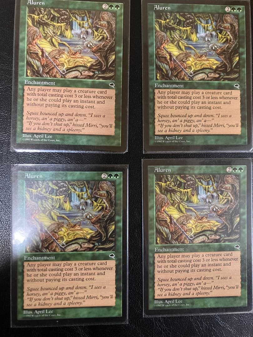 mtg 魔の魅惑 テンペスト 4枚セット 英語