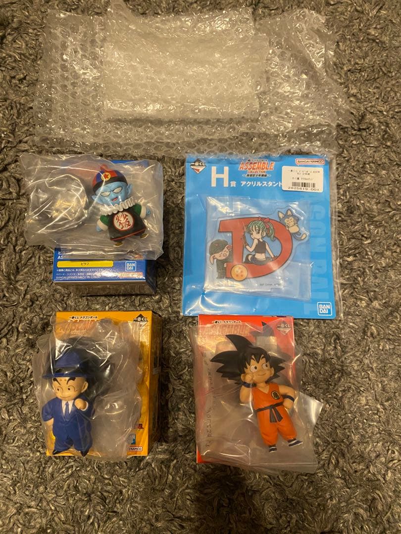 ドラゴンボール 一番くじ アッセンブル 悟空 クリリン ピラフ フィギュアセット