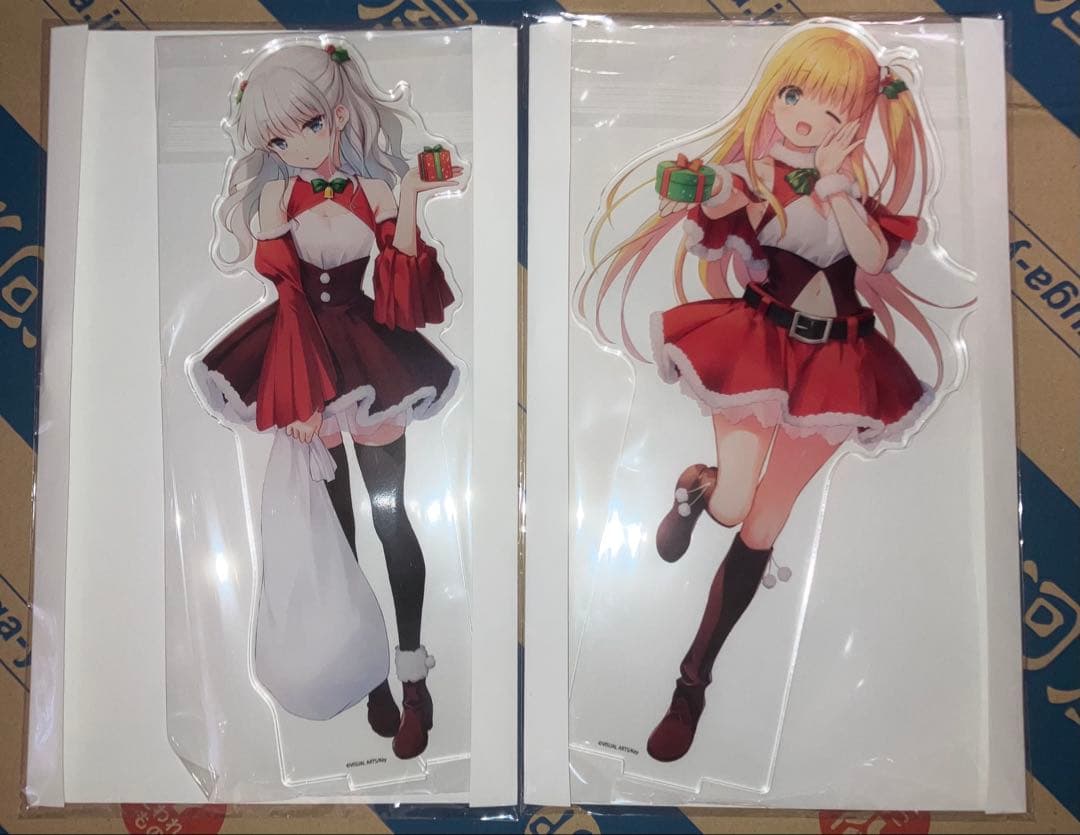 Charlotte 特大アクリルスタンド　アクスタ　友利奈緒　サンタ　カーテン魂